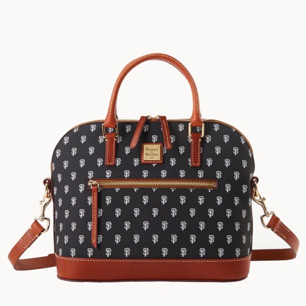 Dooney & Bourke MLB San Francisco Giants‎ Signature Domed Zip Satchel Purse